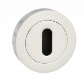 Atlantic - MESCKCP Mediterranean Key Escutcheons on Round Rose - Polished Chrome