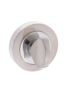 Click Here To Enlarge This Photo Of Atlantic - MWCSNCP Mediterranean WC Turn and Release on Round Rose - Satin Nickel/Polished Chrome