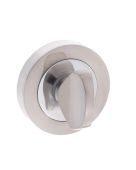 Atlantic - MWCSNCP Mediterranean WC Turn and Release on Round Rose - Satin Nickel/Polished Chrome