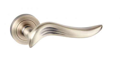 Click Here To Enlarge This Photo Of Atlantic - OE144MAB Old English 'Oxford' Lever on Round Rose - Matt Antique Brass