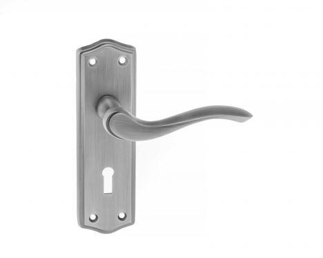 Click Here To Enlarge This Photo Of Atlantic - OE178KMBN Old English 'Warwick' Lock Levers on Backplate - Matt Gun Metal