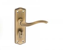Atlantic - OE178WCMAB Old English 'Warwick' WC Levers on Backplate - Matt Antique Brass