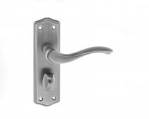 Atlantic - OE178WCMBN Old English 'Warwick' WC Levers on Backplate - Matt Gun Metal