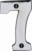 C1566 7-PC Heritage Brass Numeral 7 Face Fix 76mm (3") Polished Chrome Finish