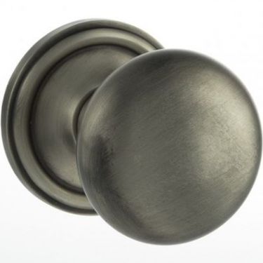 Click Here To Enlarge This Photo Of Atlantic - OE58MMKMBN Old English 'Harrogate' Solid Brass Mushroom Mortice Knob on Concealed Fix Rose - Matt Gun Metal