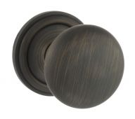 Atlantic - OE58MMKUB Old English 'Harrogate' Solid Brass Mushroom Mortice Knob on Concealed Fix Rose - Urban Bronze