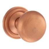 Atlantic - OE58MMKUSC Old English 'Harrogate' Solid Brass Mushroom Mortice Knob on Concealed Fix Rose - Urban Satin Copper