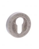 Atlantic - OEESCEDS Old English Euro Profile Escutcheons - Distressed Silver