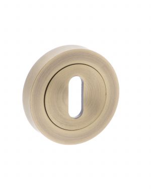 Click Here To Enlarge This Photo Of Atlantic - OEESCKMAB Old English Key Escutcheons - Matt Antique Brass