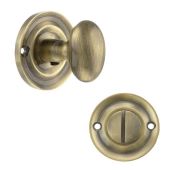 Atlantic - OEOWCAB Old English Solid Brass Oval WC Turn and Release - Antique Brass