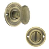 Atlantic - OEOWCMAB Old English Solid Brass Oval WC Turn and Release - Matt Antique Brass