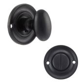 Atlantic - OEOWCMB Old English Solid Brass Oval WC Turn and Release - Matt Black