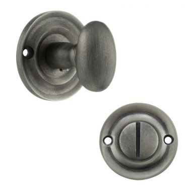Click Here To Enlarge This Photo Of Atlantic - OEOWCMBN Old English Solid Brass Oval WC Turn and Release - Matt Gun Metal
