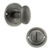 Atlantic - OEOWCMBN Old English Solid Brass Oval WC Turn and Release - Matt Gun Metal