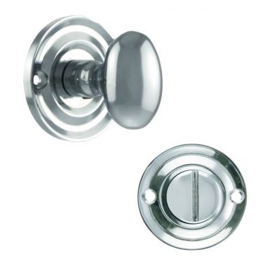 Click Here To Enlarge This Photo Of Atlantic - OEOWCPC Old English Solid Brass Oval WC Turn and Release - Polished Chrome