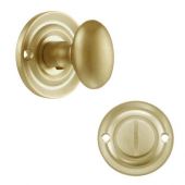 Atlantic - OEOWCSB Old English Solid Brass Oval WC Turn and Release - Satin Brass