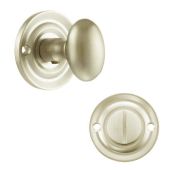 Atlantic - OEOWCSN Old English Solid Brass Oval WC Turn and Release - Satin Nickel