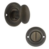 Atlantic - OEOWCUB Old English Solid Brass Oval WC Turn and Release - Urban Bronze