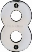 C1566 8-PC Heritage Brass Numeral 8 Face Fix 76mm (3") Polished Chrome Finish