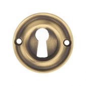 Atlantic - OERKEMAB Old English Solid Brass Standard Key Escutcheons - Matt Antique Brass