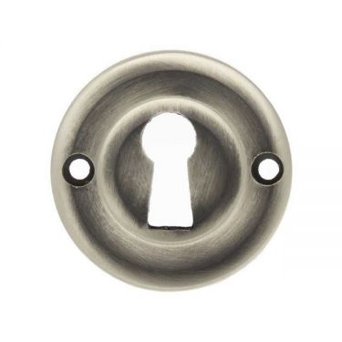 Click Here To Enlarge This Photo Of Atlantic - OERKEMBN Old English Solid Brass Standard Key Escutcheons - Matt Gun Metal