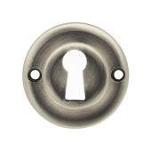 Atlantic - OERKEMBN Old English Solid Brass Standard Key Escutcheons - Matt Gun Metal