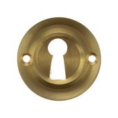 Atlantic - OERKESB Old English Solid Brass Standard Key Escutcheons - Satin Brass