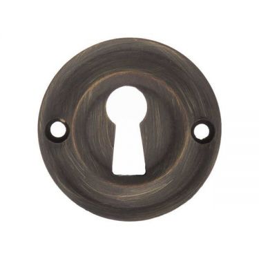 Click Here To Enlarge This Photo Of Atlantic - OERKEUB Old English Solid Brass Standard Key Escutcheons - Urban Bronze