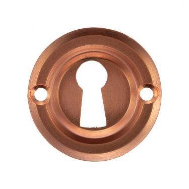 Click Here To Enlarge This Photo Of Atlantic - OERKEUSC Old English Solid Brass Standard Key Escutcheons - Urban Satin Copper