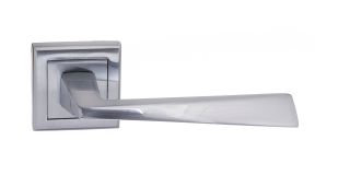 Atlantic - S23SSC STATUS 'California' Lever on Square Rose - Satin Chrome