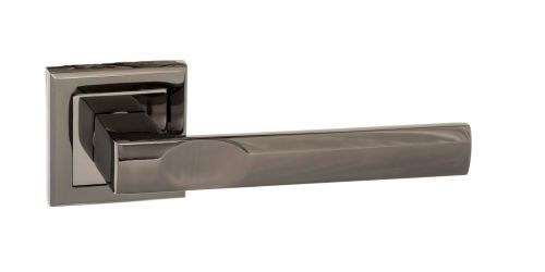 Click Here To Enlarge This Photo Of Atlantic - S24SBN STATUS 'Kansas' Lever on Square Rose - Black Nickel