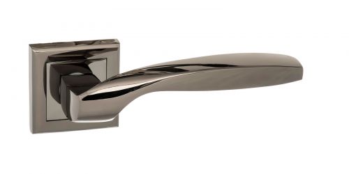 Click Here To Enlarge This Photo Of Atlantic - S25SBN STATUS 'Oklahoma' Lever on Square Rose - Black Nickel