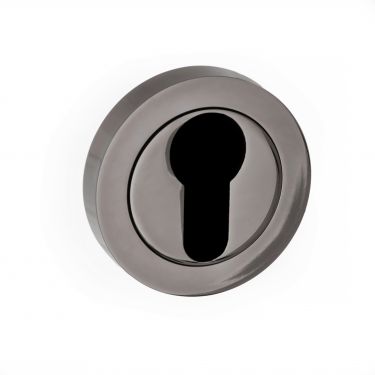 Click Here To Enlarge This Photo Of Atlantic - S2ESCERBN STATUS Euro Escutcheons on Round Rose - Black Nickel
