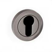 Atlantic - S2ESCERBN STATUS Euro Escutcheons on Round Rose - Black Nickel