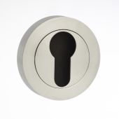 Atlantic - S2ESCERSC STATUS Euro Escutcheons on Round Rose - Satin Chrome