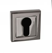 Atlantic - S2ESCESBN STATUS Euro Escutcheons on Square Rose - Black Nickel