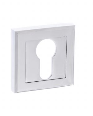 Click Here To Enlarge This Photo Of Atlantic - S2ESCESPC STATUS Euro Escutcheons on Square Rose - Polished Chrome