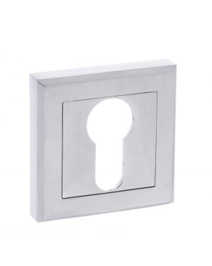 Click Here To Enlarge This Photo Of Atlantic - S2ESCESSC STATUS Euro Escutcheons on Square Rose - Satin Chrome