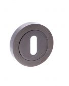 Atlantic - S2ESCKRBN STATUS Key Escutcheons on Round Rose - Black Nickel