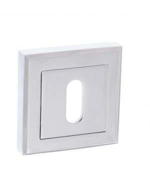 Click Here To Enlarge This Photo Of Atlantic - S2ESCKSPC STATUS Key Escutcheons on Square Rose - Polished Chrome