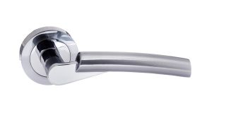 Atlantic - S32RSCPC STATUS 'Florida' Lever on Round Rose - Satin/Polished Chrome