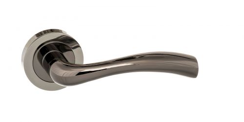 Click Here To Enlarge This Photo Of Atlantic - S35RBN STATUS 'Texas' Lever on Round Rose - Black Nickel