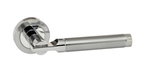 Click Here To Enlarge This Photo Of Atlantic - S36RSCPC STATUS 'Dakota' Lever on Round Rose - Satin/Polished Chrome