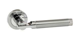 Atlantic - S36RSCPC STATUS 'Dakota' Lever on Round Rose - Satin/Polished Chrome