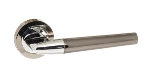 Atlantic - S37RBNPC STATUS 'Tennessee' Lever on Round Rose - Black Nickel/Polished Chrome