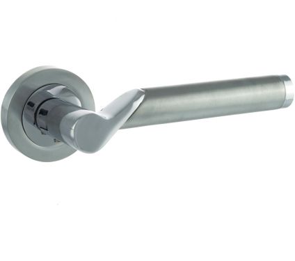 Click Here To Enlarge This Photo Of Atlantic - S38RSCPC STATUS 'Hawaii' Lever on Round Rose - Satin/Polished Chrome