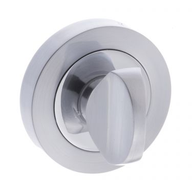 Click Here To Enlarge This Photo Of Atlantic - S3WCRSCPC STATUS WC Turn and Release on Round Rose - Satin/Polished Chrome