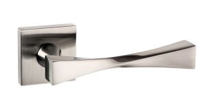 Atlantic - SP190SN Senza Pari 'Guido' Designer Lever on Square Rose - Satin Nickel