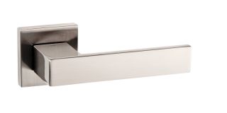 Atlantic - SP217SN Senza Pari 'Panetti' Designer Lever on Square Rose - Satin Nickel