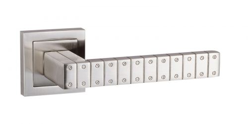 Click Here To Enlarge This Photo Of Atlantic - SPC193SN Senza Pari 'Bianca' Designer Lever on Square Rose - Satin Nickel